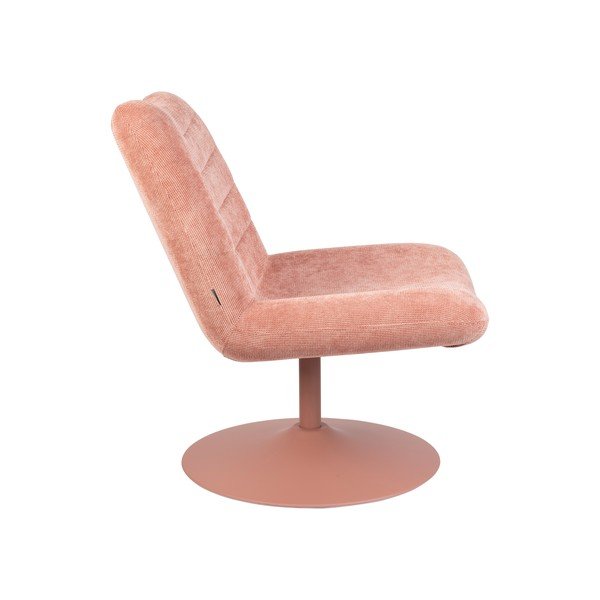 Кресло от розово кадифе Bubba - Zuiver-image-3