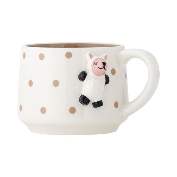 Бяла керамична детска чаша за какао 370 ml Dolly – Bloomingville Mini-image-2