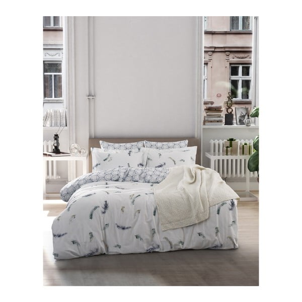 Памучно спално бельо Ranforce с чаршаф за двойно легло Paradise, 200 x 220 cm - Unknown
