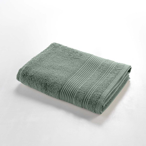 Светлозелена памучна хавлиена кърпа от тери 70x130 cm Tendresse – douceur d'intérieur