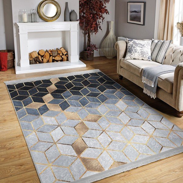 Синьо-сив килим 80x200 cm - Mila Home-image-3