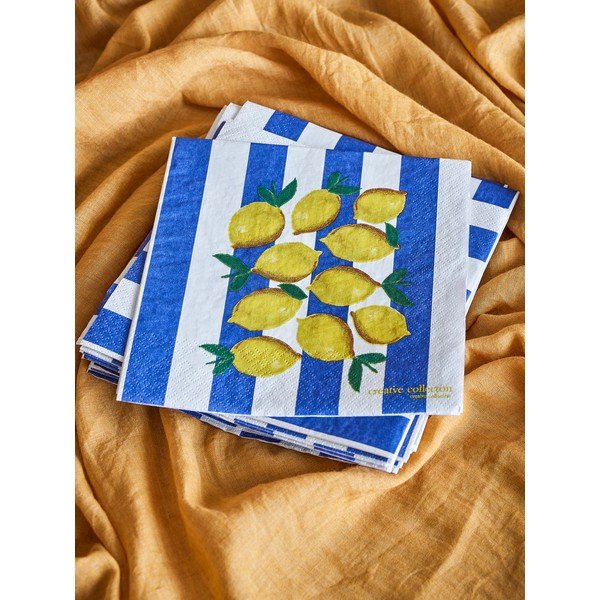Хартиени салфетки в комплект 20 бр. 33x33 cm Limone – Bloomingville-image-2