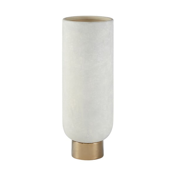Ваза от каменна керамика в бяло-златист цвят Callie, височина 32 cm - Premier Housewares