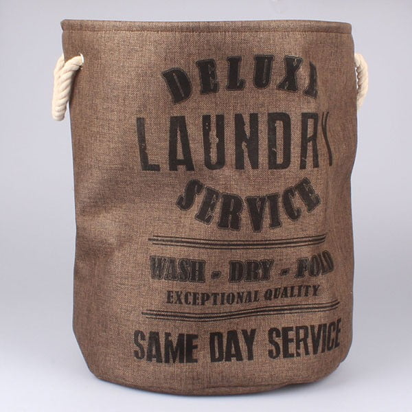 Koš na prádlo Laundry Service, hnědý