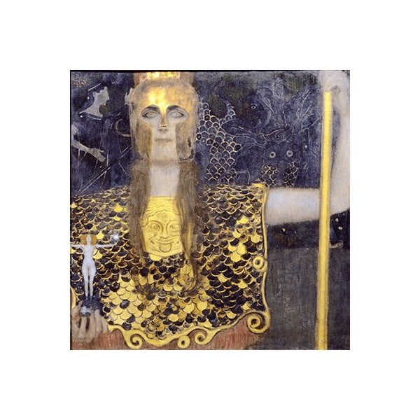 Reprodukce obrazu Gustav Klimt - Pallas Athene, 50 x 50 cm