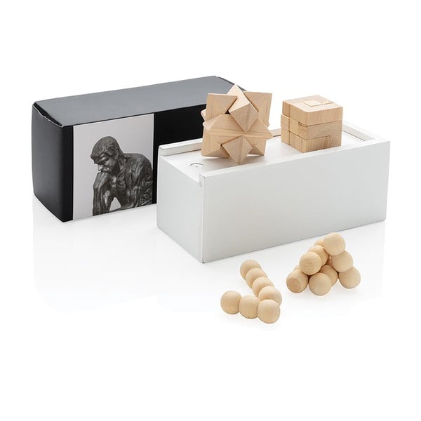 Комплект от 3 дървени пъзела - XD Design-image-3