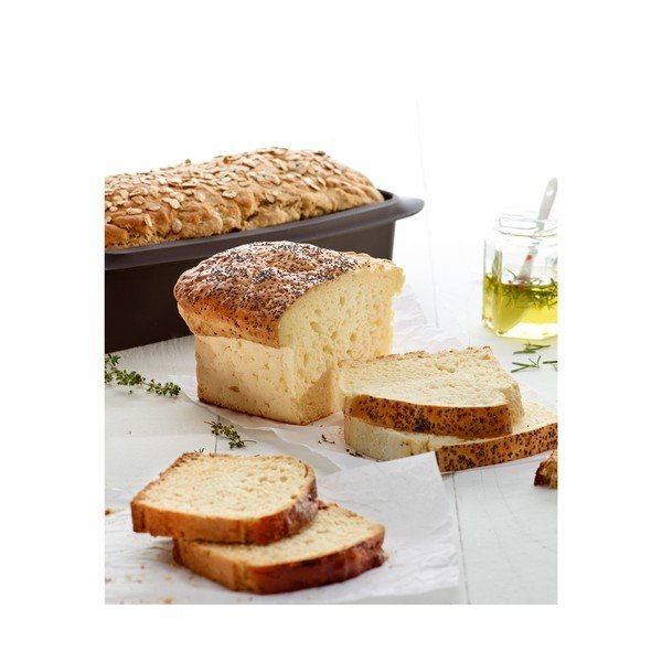 Кафява квадратна силиконова форма за хляб , дължина 28 cm - Lékué-image-1