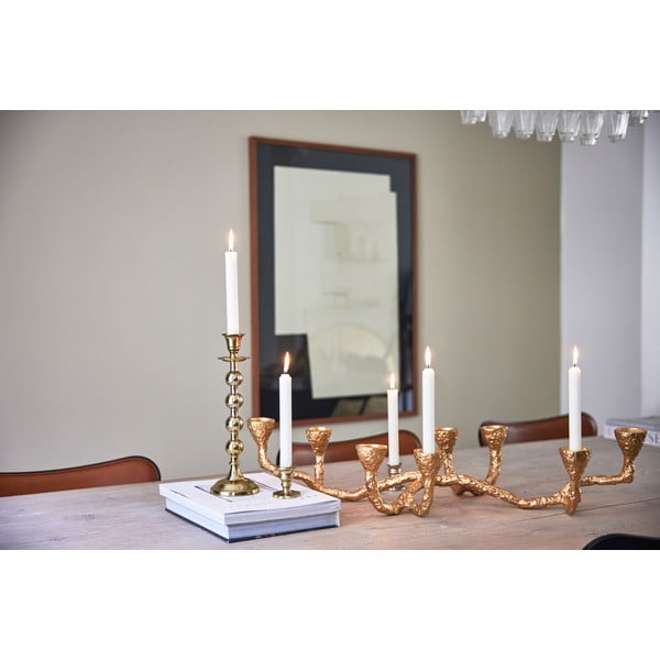 Метален свещник в златист цвят - Bahne & CO-image-4