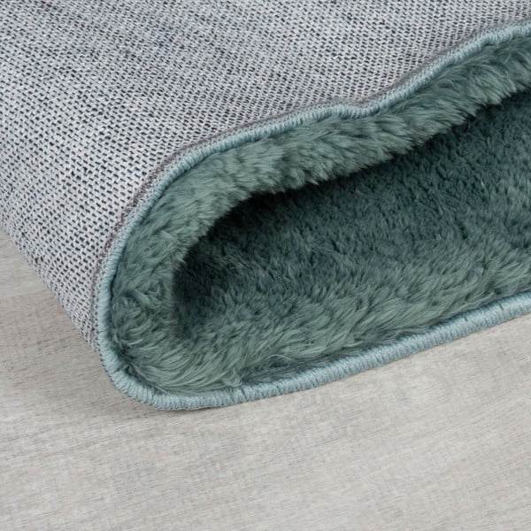 Синтетична кожа в петролен цвят 160x230 cm Faroe Wool Look Fur – Flair Rugs-image-2