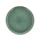 Бяла/зелена десертна глинена чиния ø 21 cm Gastro White/Green – Bitz