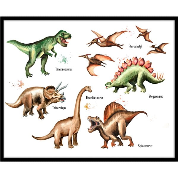 Детски плакат , 50 x 70 cm Artbox Dinosaur - Styler