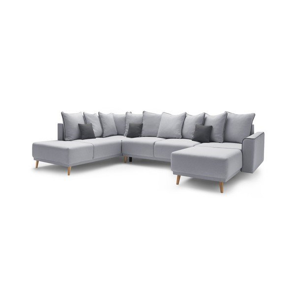 U-образен разтегателен диван Panoramique XXL Mola, десен ъгъл - Bobochic Paris-image-3