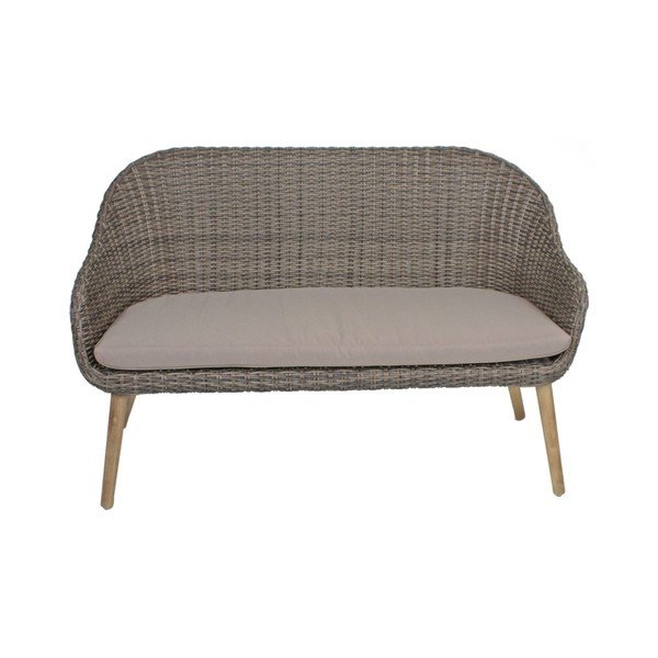 Кафяво градинско кресло от масивно дърво Pueblo – Garden Pleasure-image-3