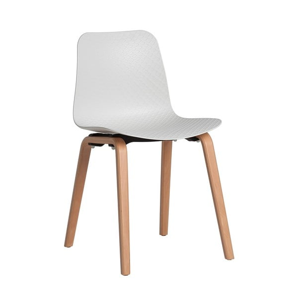 Комплект от 4 бели трапезни стола Keira - Marckeric-image-2