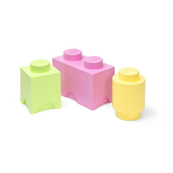 Пластмасови детски кутии за съхранение в комплект от 3 броя Box - LEGO®