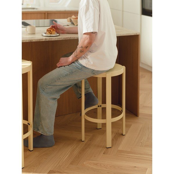 Жълт стоманен стол Doon – noo.ma-image-1