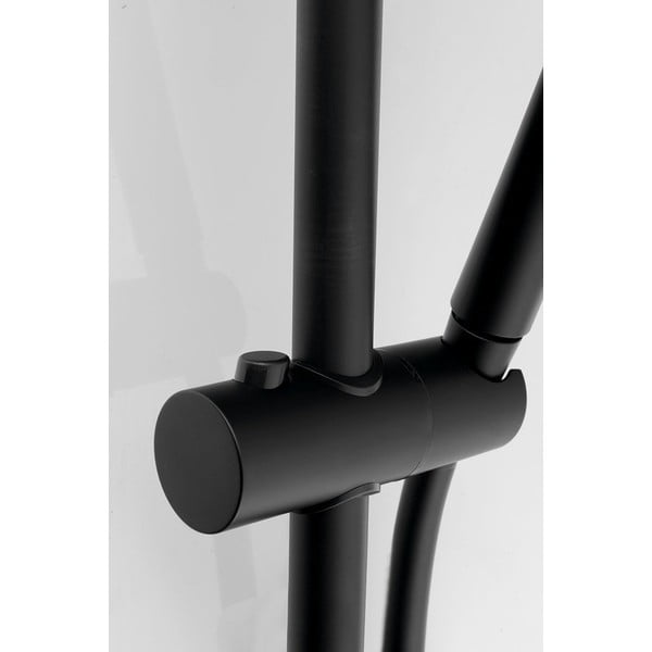 Матово-черен месингов душ комплект с ръчен душ и подвижен държач 70 cm – Sapho-image-1