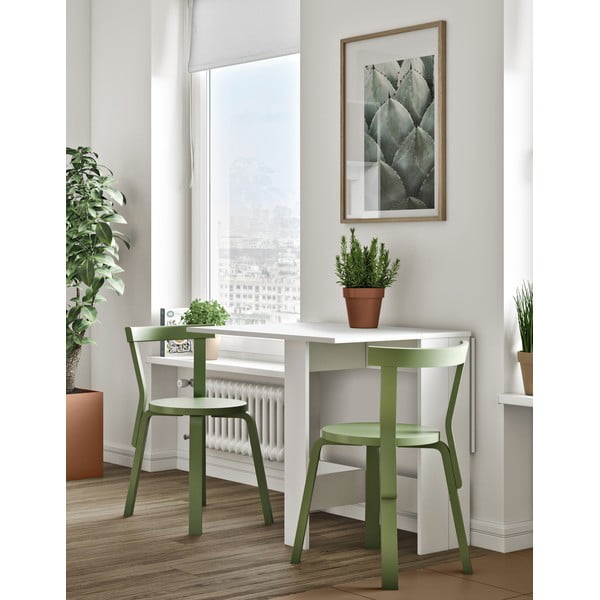 Сгъваема маса за хранене с бял плот 76x28 cm Papillon - TemaHome-image-1