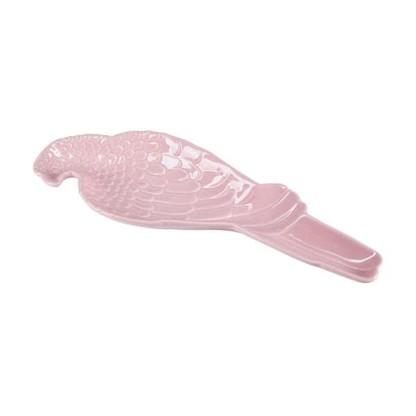 Розова чиния с форма на папагал , 29,5 x 10 cm - Miss Étoile