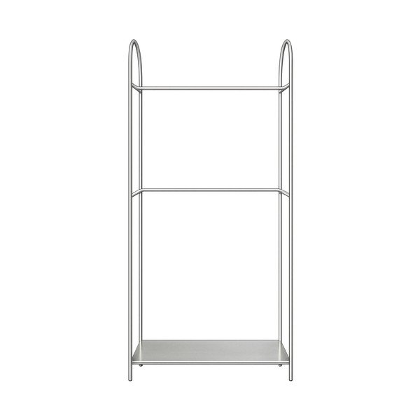 Метална стойка за дрехи в матово сребрист цвят 92x186x39 cm Arch – Mette Ditmer Denmark