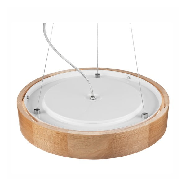 Кафява висяща лампа със стъклен абажур ø 47 cm Eveline - LAMKUR-image-4