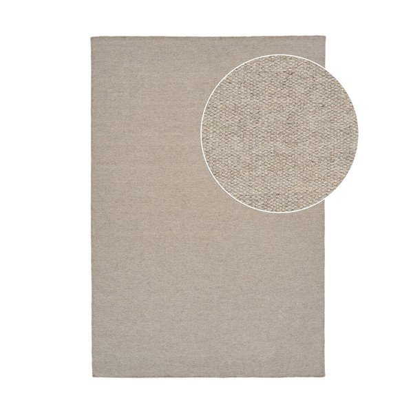 Кафяво-сив килим със смес от вълна 200x300 cm Nila – House Nordic
