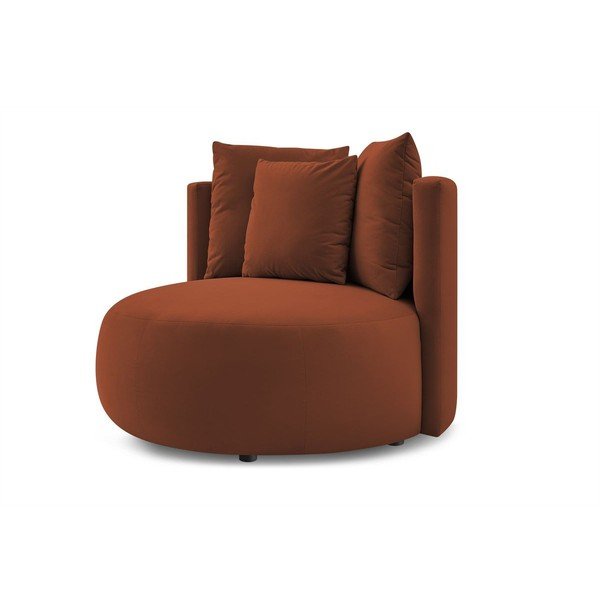 Оранжево кадифено кресло Cesar – Bobochic Paris