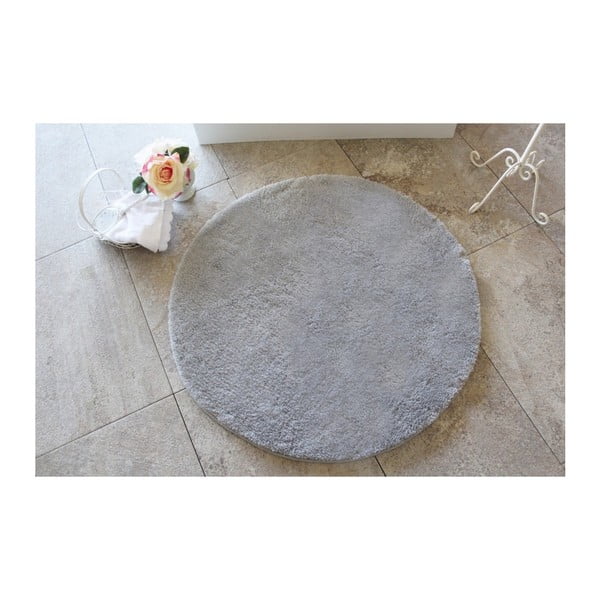 Сива постелка за баня Colors of Grey, ⌀ 90 cm - Confetti Bathmats