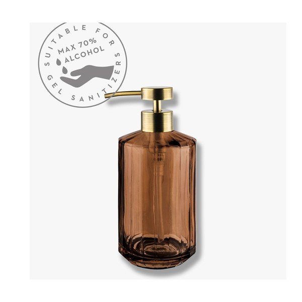 Кафяв стъклен диспенсер за сапун 200 ml Vision – Mette Ditmer Denmark-image-3