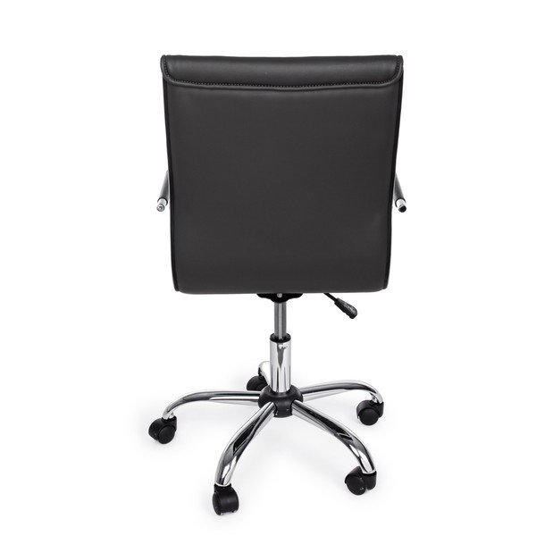 Тъмносив офис стол от имитация на кожа Perth – Yes Everyday-image-4