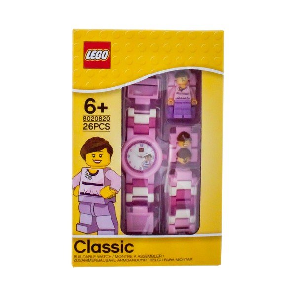Детски розов часовник с класическа фигура - LEGO®-image-4