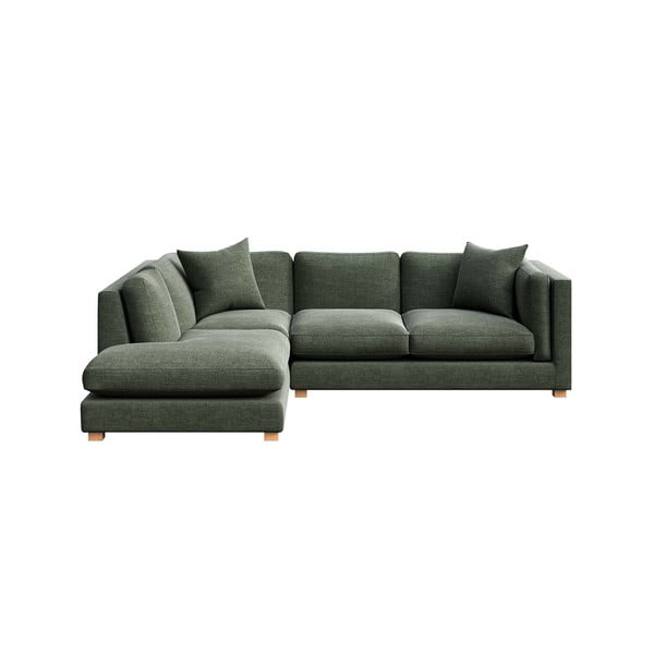 Зелен ъглов диван (ляв ъгъл) Pomo - Ame Yens