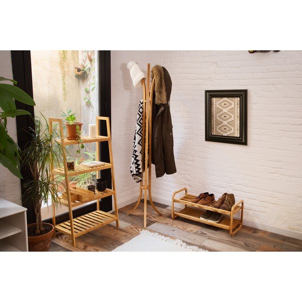 Бамбукова закачалка за дрехи и шапки Бамбук - Compactor-image-1