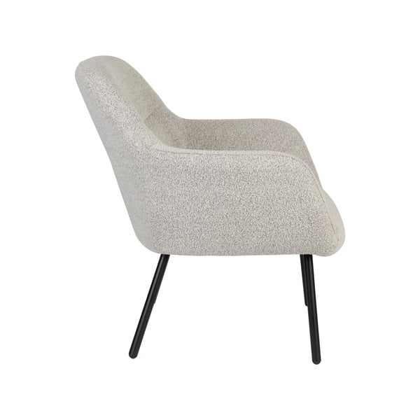 Бяло кресло от букле Dude – White Label-image-3