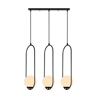 Черно висящо осветително тяло, височина 146 cm Arch - Squid Lighting