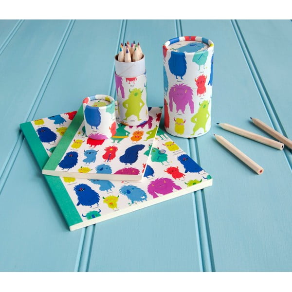 Комплект от 12 мини пастела Monsters Of The World - Rex London-image-3