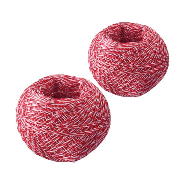 Комплект от 2 червени и бели въжета за печене, дължина 60 м - Westmark