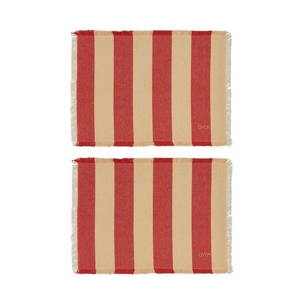 Подложки за хранене в комплект 2 бр. от органичен памук 36x48 cm Toppu – OYOY Living Design