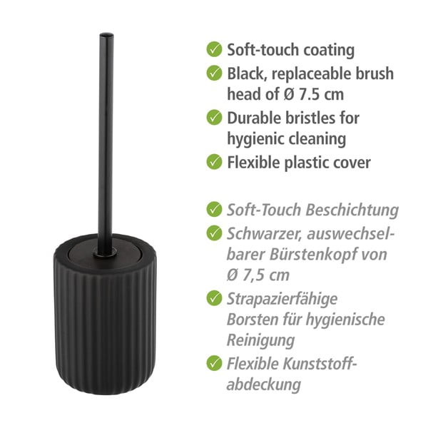 Черна четка за тоалетна Belluno - Wenko-image-3