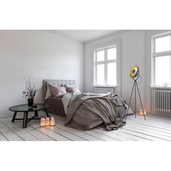 Тъмносива метална подова лампа, височина 160 cm - Reality Chewy-image-3