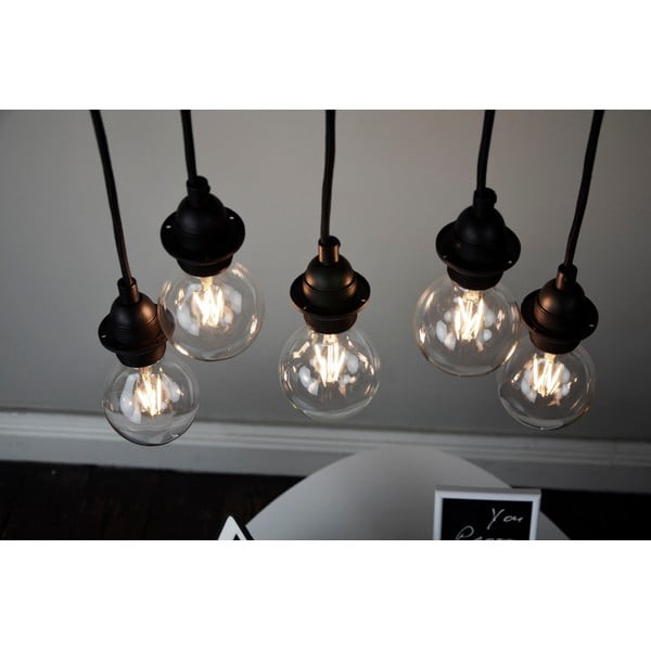 Черно петраменно висящо осветително тяло Uno Plus - Sotto Luce-image-2
