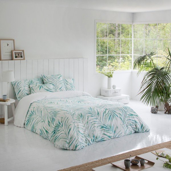 Комплект от 2 памучни калъфки за възглавници, 50 x 75 cm Baker Aqua - Marghett-image-4