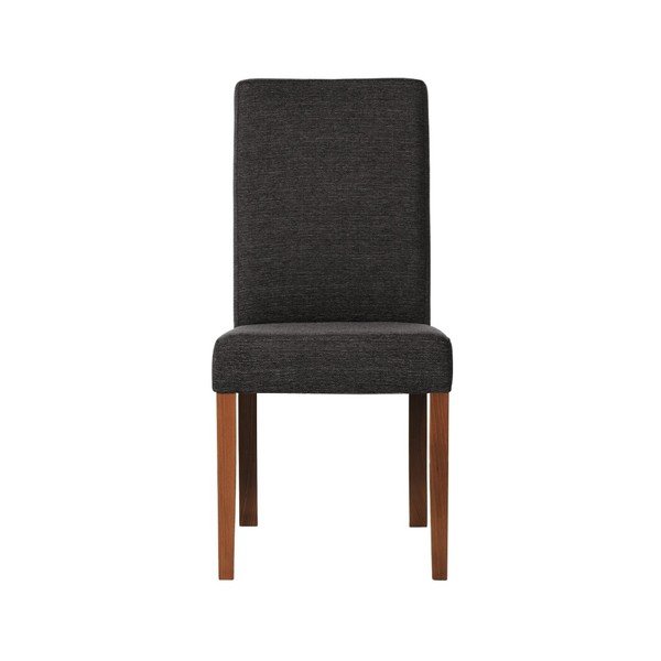 Antracitově šedá židle s tmavě hnědými nohami z bukového dřeva Ted Lapidus Maison Tonka-image-3