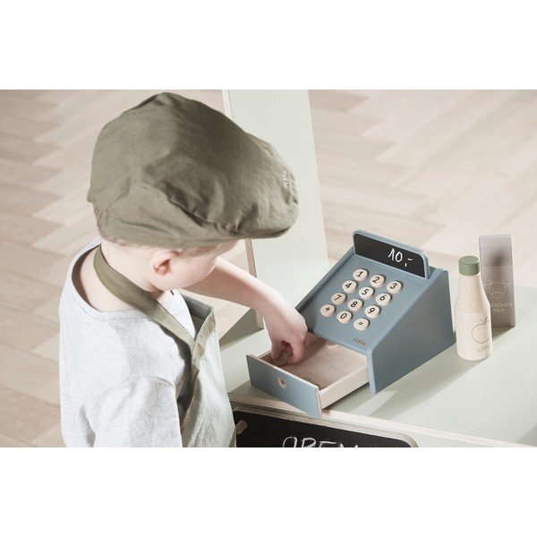 Дървен детски касов апарат Магазин Cashregister Play - Flexa-image-3