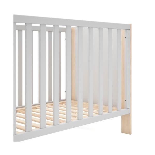 Бяло/естествено детско легло 60x120 cm Esteban - Marckeric-image-4