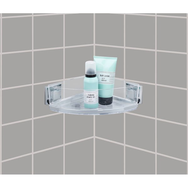 Самоносеща ъглова етажерка Vacuum-Loc, 19,5 x 28 cm - Wenko-image-1