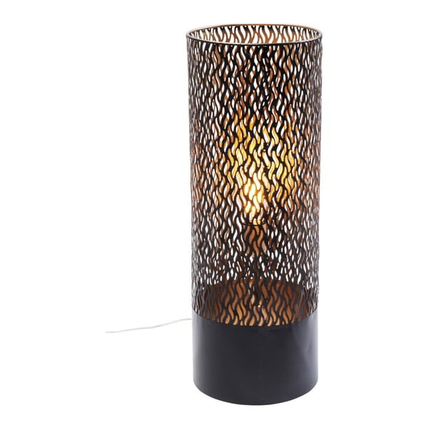 Černá stojací lampa Kare Design Flame, výška 65 cm