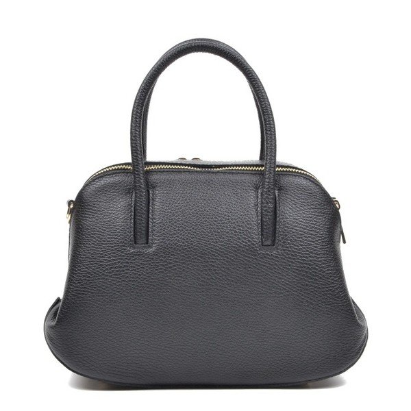 Черна кожена чанта Mangotti Marion - Mangotti Bags-image-3