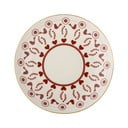 Кремава десертна глинена чиния с коледен мотив ø 16 cm Jolly – Bloomingville