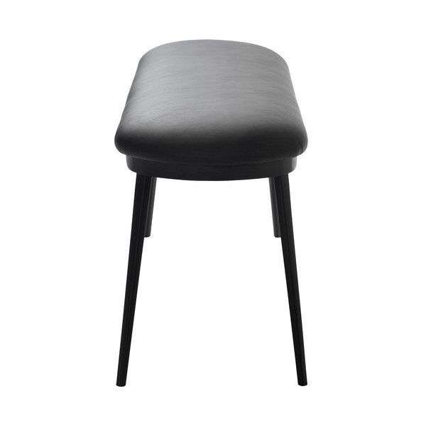 Черна пейка от изкуствена кожа Gain – Unique Furniture-image-3